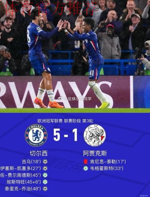 切尔西5-1十人阿贾克斯,恩佐、埃斯特旺点射,凯塞多破门 切尔西5-1十人阿贾克斯,恩佐、埃斯特旺点射,凯塞多破门